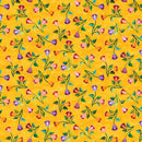 Flamenco DP25032-52 Small Floral Trail Yellow Multi by Aie Rossmann for Northcott