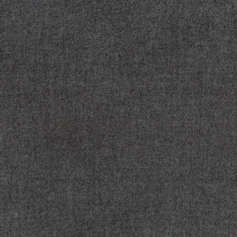 Flannel Chembray SRKF-17884-2 Black by Robert Kaufman