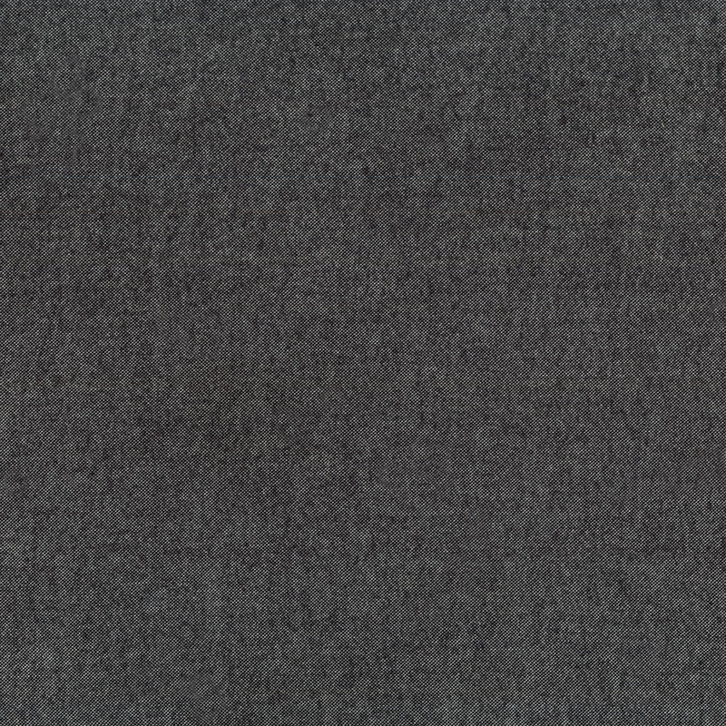 Flannel Chembray SRKF-17884-2 Black by Robert Kaufman
