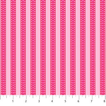 Flirty 10138-23 Dotted Stripe Pink Patrick Lose Fabrics