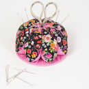 Floral Dome Pin Cushion With Scissors