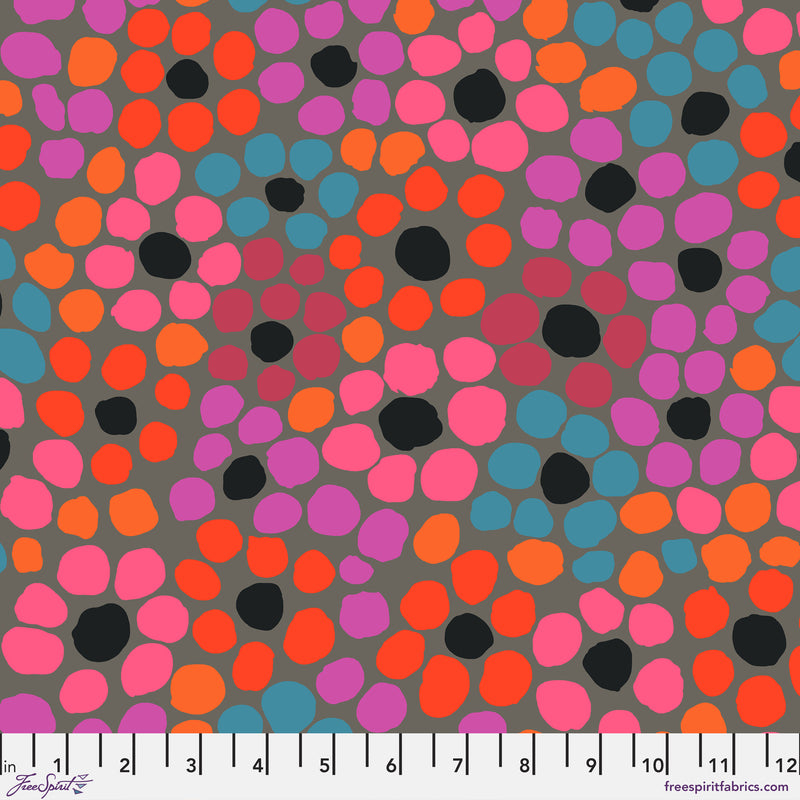 Flower Dot PWBM077.GREY Brandon Mably Kaffe Fassett Collective Free Spirit