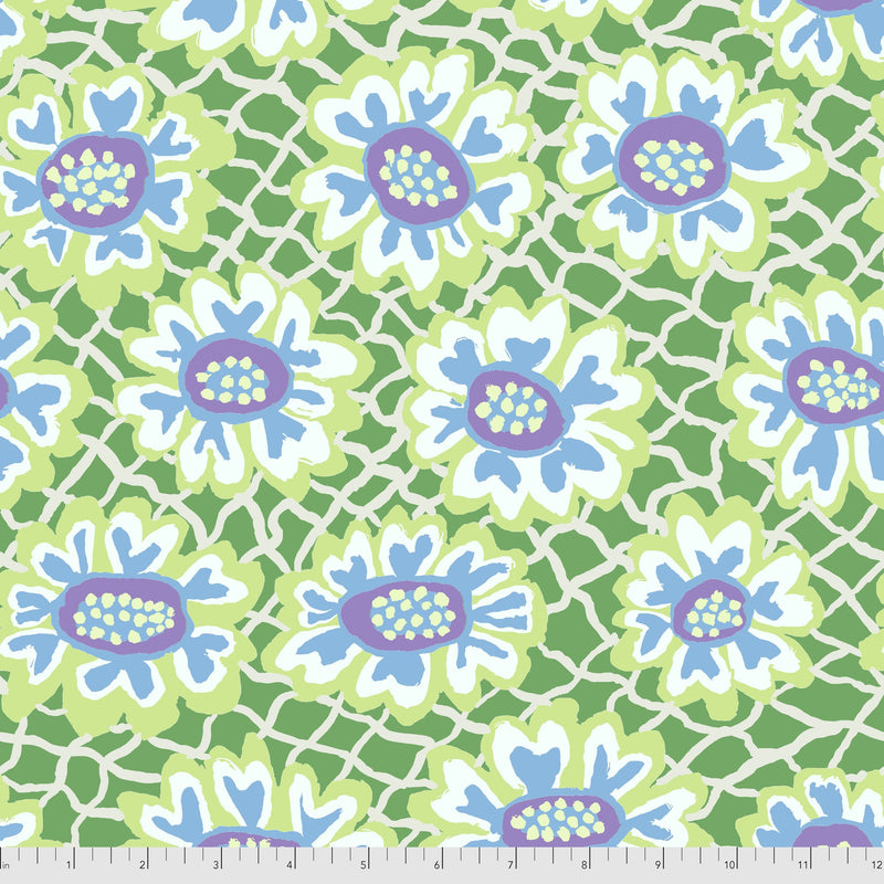 Flower Net PWBM081.GREEN Brandon Mably Kaffe Fassett Collective Free Spirit