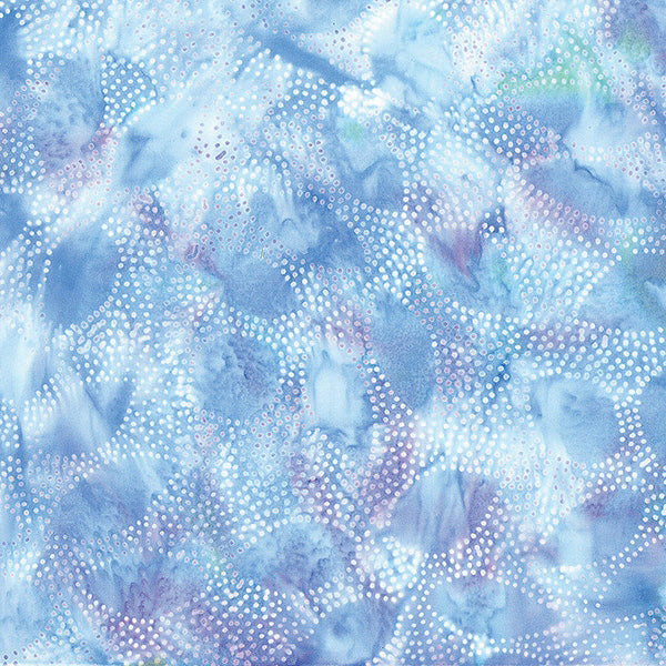 Frozen in Time Batik S2370-222 Hydrangea by Hoffman Fabrics