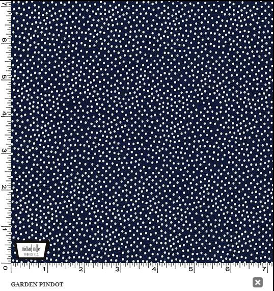 Garden Pindot CX1065-INKX-D by Michael Miller Fabrics