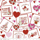 Gnomes in Love C11310-WHITE Main by Tara Reed for Riley Blake Designs