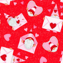 Gnomie Love 9788-88 Red Gnomes and Envelopes by Shelly Comiskey for Henry Glass