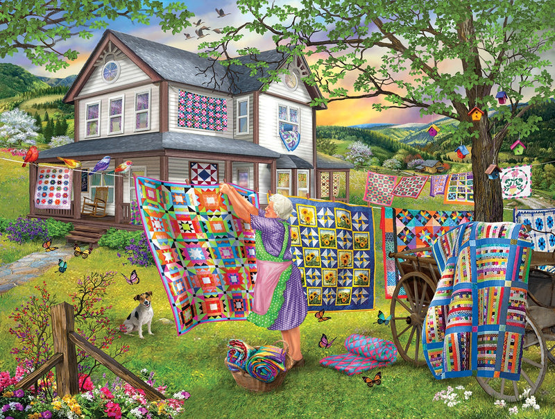 Grandma's Quilts 500 Piece Jigsaw Puzzle