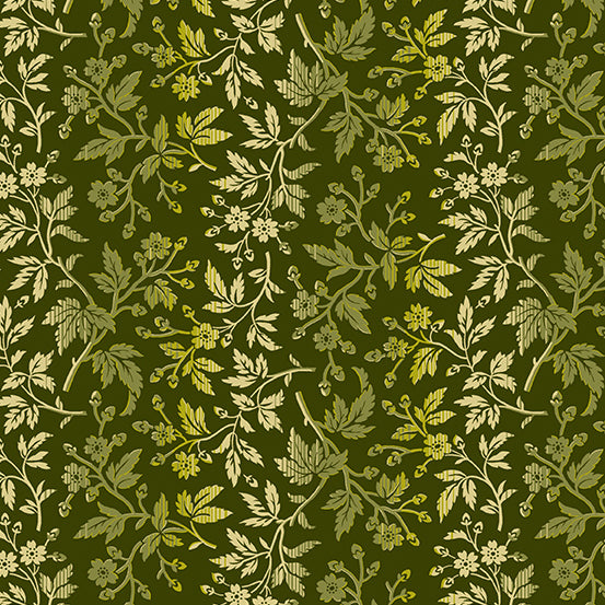 Green Thumb A-601-V Spanish Moss Herb by Edyta Sitar for Andover Fabrics