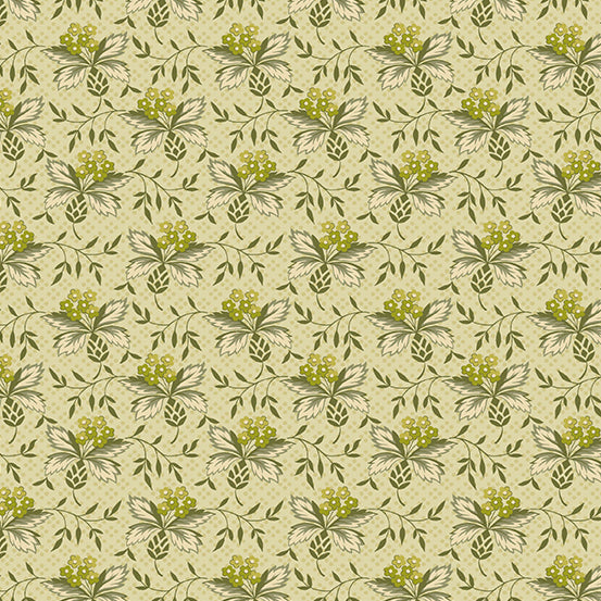 Green Thumb A-603-LV Forsythia Thistle by Edyta Sitar for Andover Fabrics