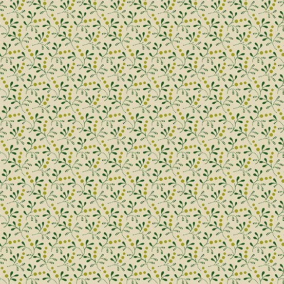 Green Thumb A-607-LG Verbena Greenberries by Edyta Sitar for Andover Fabrics