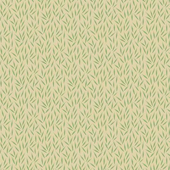 Green Thumb A-613-LG White Pine Bean by Edyta Sitar for Andover Fabrics