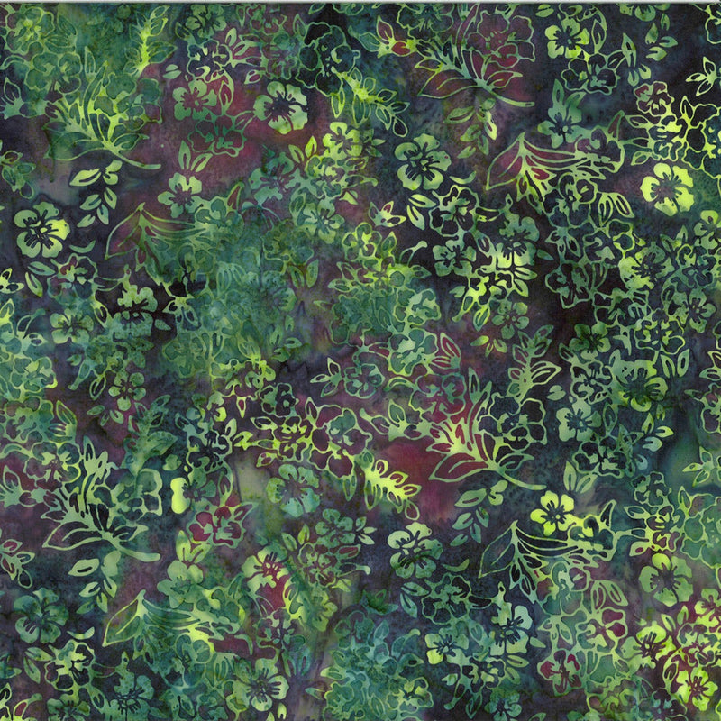 Greenhouse Batik T2406-303 Frog by Hoffman Fabrics