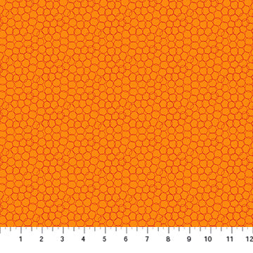 Grow 90405-56 Orange Bubbles by Pippa Shaw for FIGO Fabrics