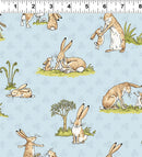 Guess How Much I Love You 2022 Y3683-29 Light Blue Toile licensed to Clothworks
