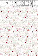 Guess How Much I Love You 2022 Y3687-42 Pink Heart Floral licensed to Clothworks