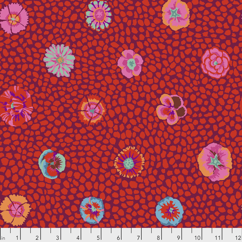 Guinea Flower PWGP059.REDXX by Kaffe Fassett for Free Spirit