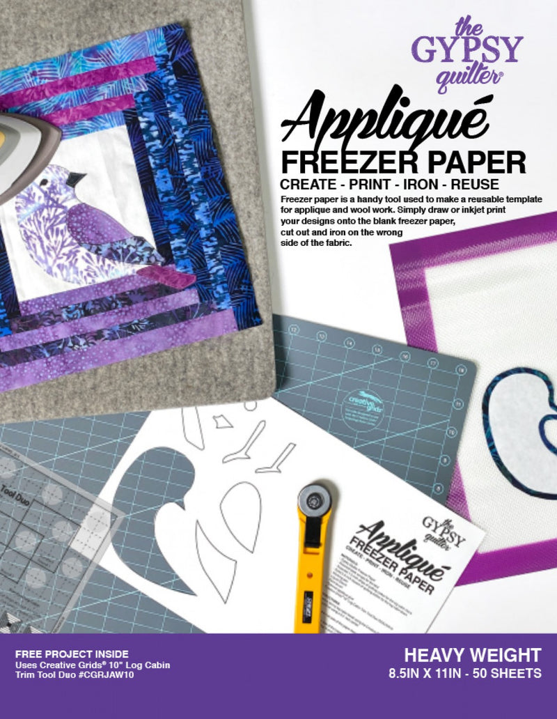 Gypsy Quilter Heavy Duty Freezer Paper Sheets