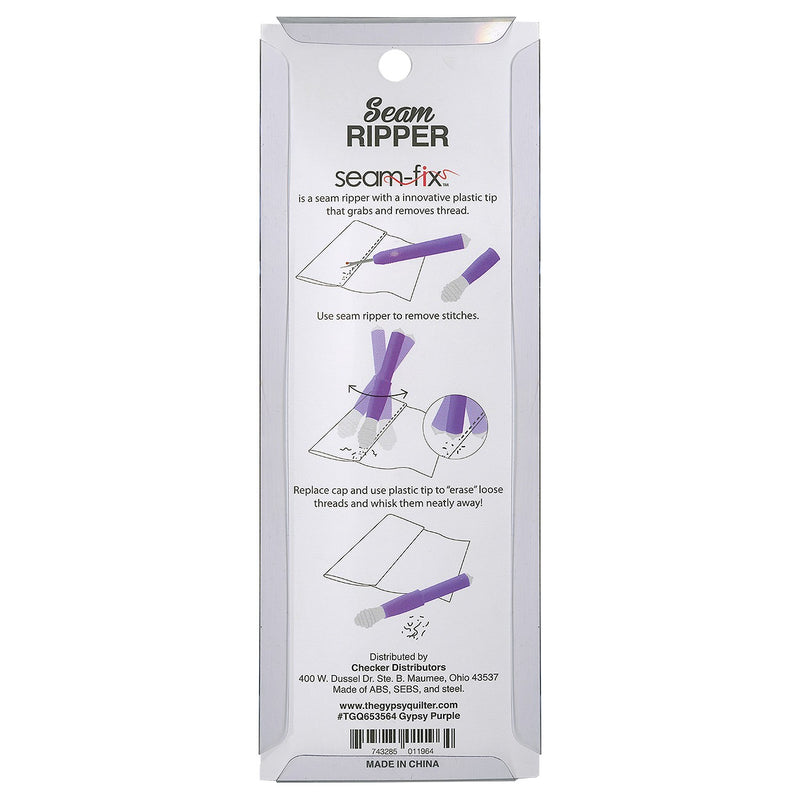 Gypsy Quilter Seam Fix Seam Ripper - Gypsy Purple