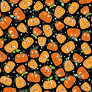 Halloween Party 12551-12 Pumpkin Party Black Greta Lynn for Kanvas Benartex