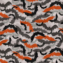 Halloween Party 12552-11 Going Batty Gray Greta Lynn for Kanvas Benartex