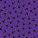 Halloween Party 12554-66 Scaredy Cat Purple Greta Lynn for Kanvas Benartex