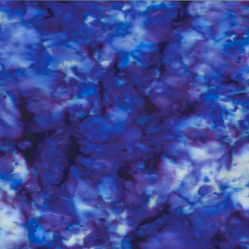 Hand-Dyed Mottle Batik 839-40 Iris by Hoffman Fabrics