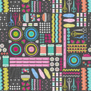 Handmade with Love 1765-95 Charcoal Large Sewing/Knitting Notions Patty Rybolt for Blank Quilting