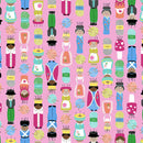 Handmade with Love 1774-22 Pink Yarn Spools Patty Rybolt for Blank Quilting