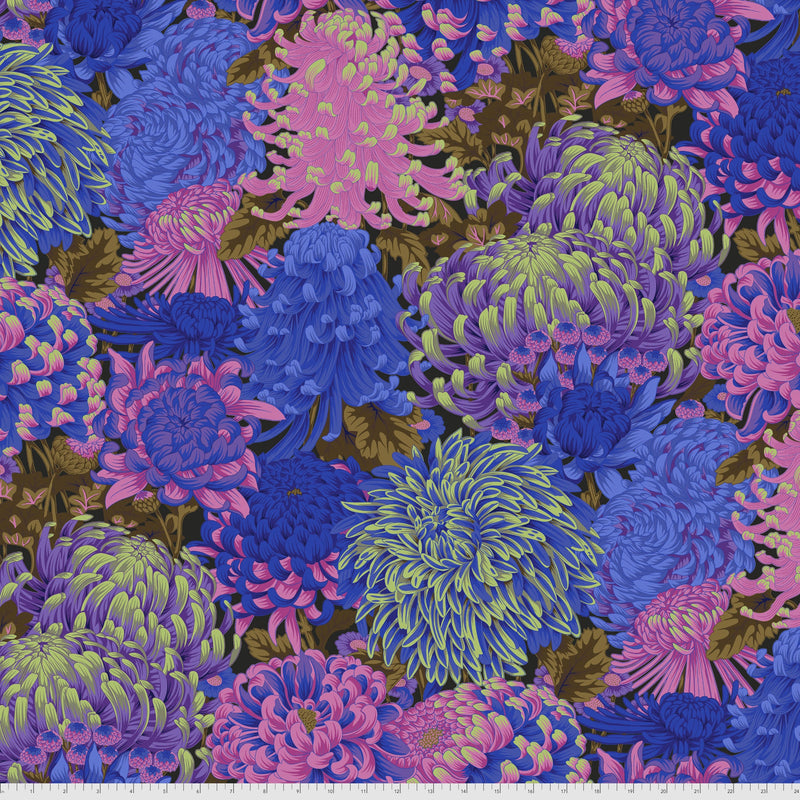 Hokusai's Mums PWPJ107.COOL Philip Jacobs Kaffe Fassett Collective Free Spirit