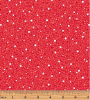 Holiday Jewels 13564P-10 Snowfall Red by Amanda Murphy for Contempo with Benartex