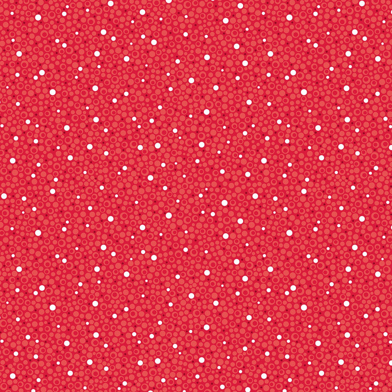 Holiday Jewels 13564P-10 Snowfall Red by Amanda Murphy for Contempo with Benartex