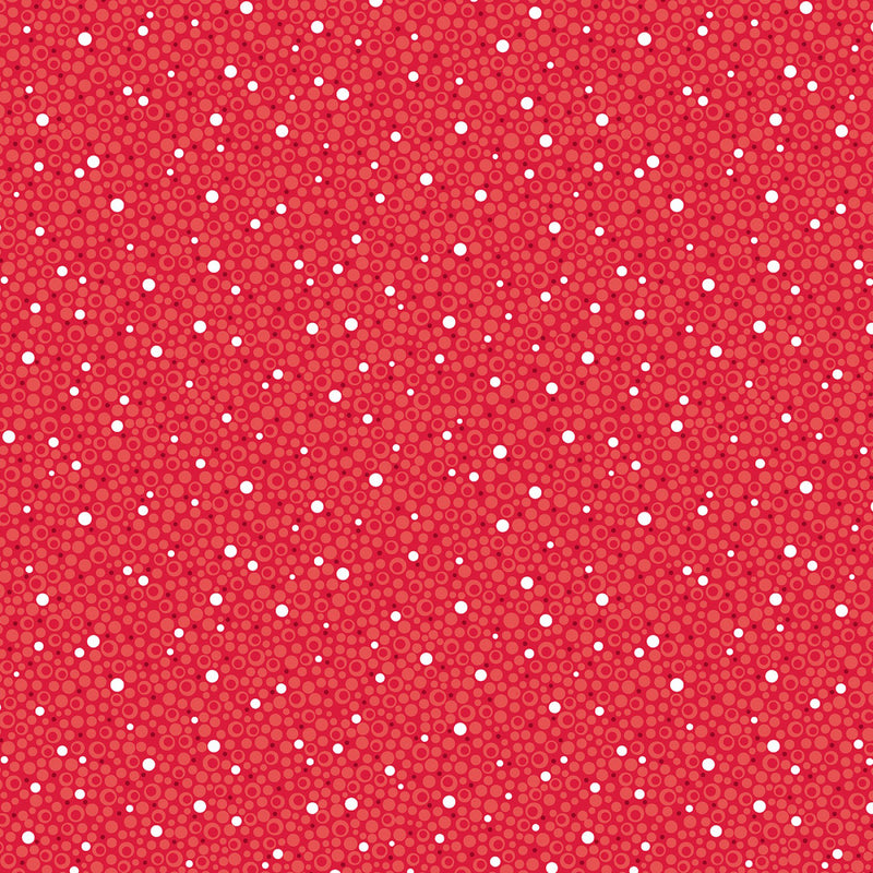 Holiday Jewels 13564P-10 Snowfall Red by Amanda Murphy for Contempo with Benartex