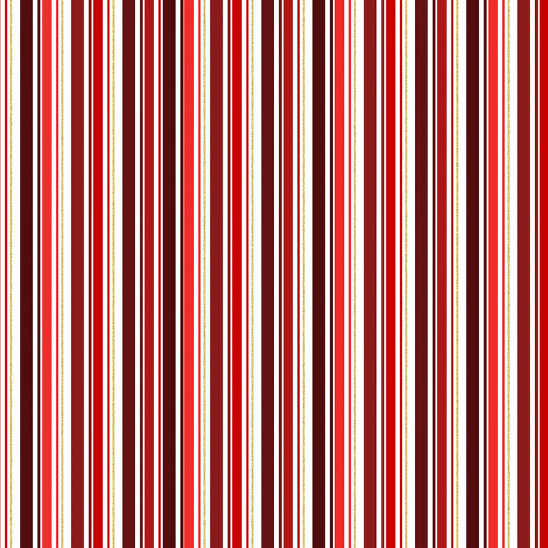 Holiday Sweets U4996-210G Christmas-Red-Gold by Hoffman Fabrics
