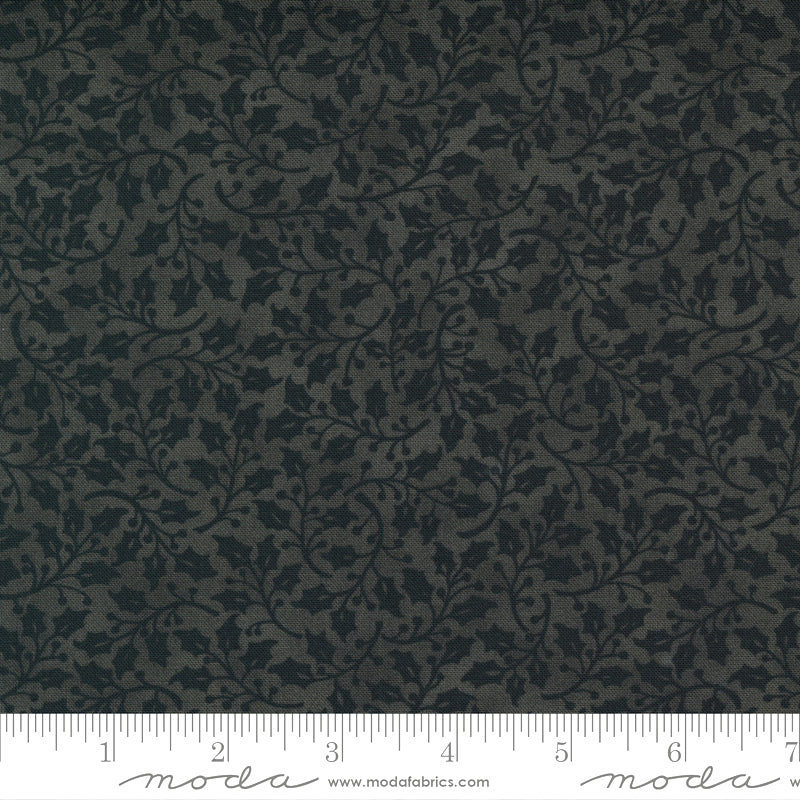 Home Sweet Holidays 56008-17 Charcoal Black by Deb Strain for Moda