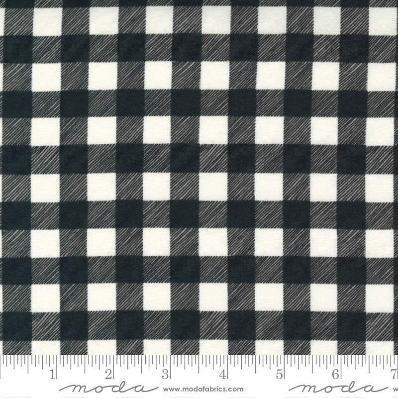 Home Sweet Holidays 56009-14 Charcoal Black Winter White by Deb Strain for Moda