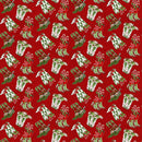 Howdy Christmas 24614-24 Cowboy Boot Toss Red Multi by Deborah Edwards for Northcott