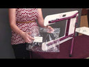 SewEzi Portable Sewing Table with Free Acrylic Custom Insert and Cover/Carry Case