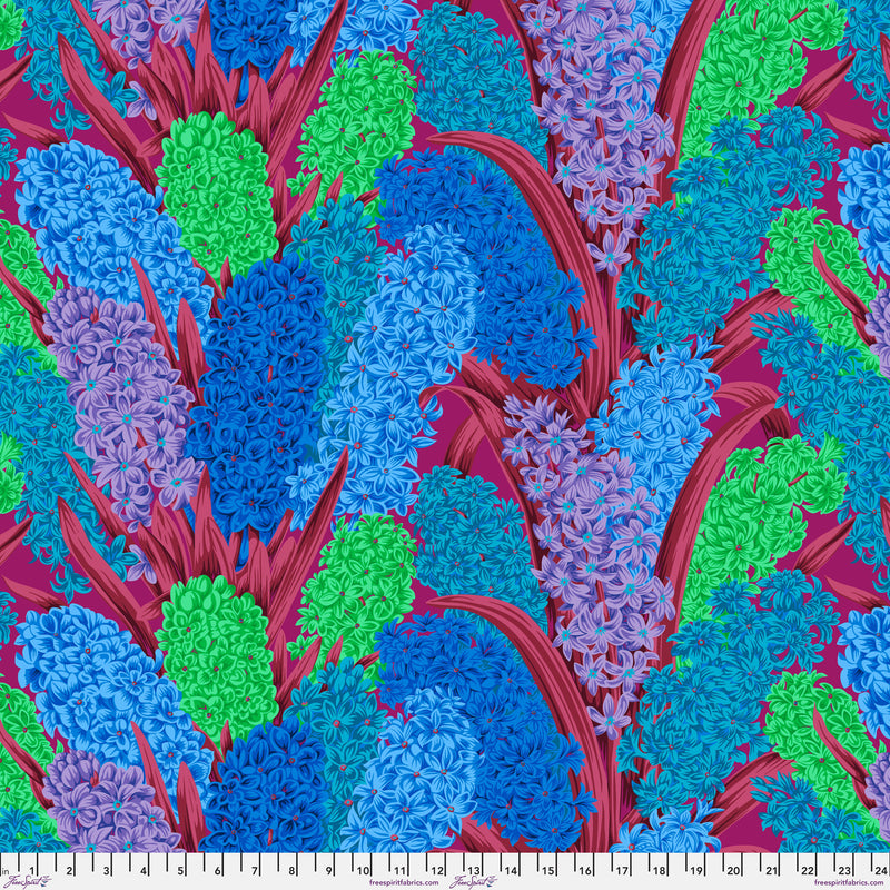 Hyacinthus PWPJ123.BLUE by Philip Jacobs for the Kaffe Fassett Collective for Free Spirit