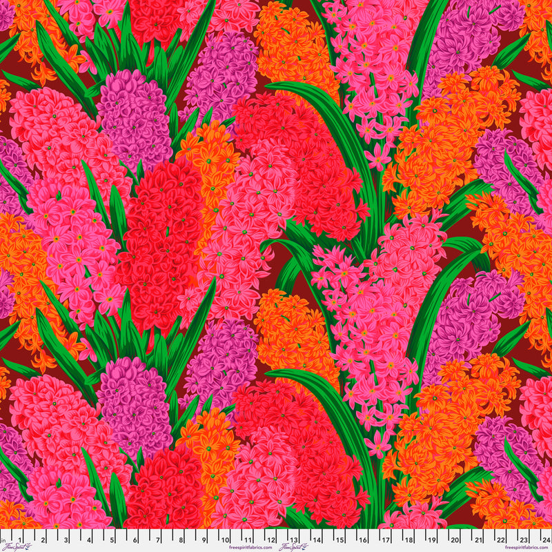 Hyacinthus PWPJ123.RED by Philip Jacobs for the Kaffe Fassett Collective for Free Spirit