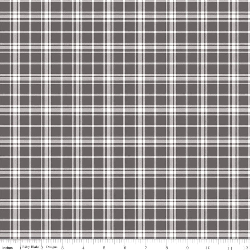 Into the Woods C11397-GRAY Plaid by Lori Whitlock for Riley Blake Designs