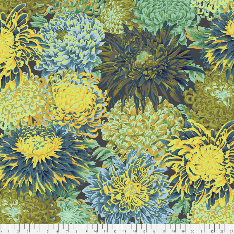 Japanese Chrysanthemum PWPJ041.FORES Forest by Philip Jacobs for Free Spirit