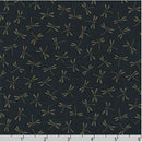 Kasuri SB-88222D7-14 Ink Blue Dragonflies by Sevenberry