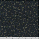 Kasuri SB-88222D7-14 Ink Blue Dragonflies by Sevenberry