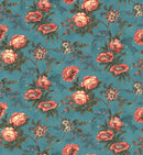 Kate's Garden Gate 1830-1860 31640-15 Aqua by Betsy Chutchian for Moda