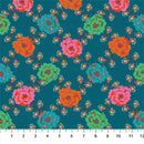 Kindred Sketches 90527-64 Connection Teal by Kathy Doughty for FIGO