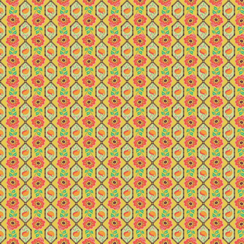 Kindred Sketches 90528-52 Linked Pineapple by Kathy Doughty for FIGO