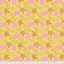 Lacy Leaf PWPJ093.YELLO Yellow by Philip Jacobs for Free Spirit