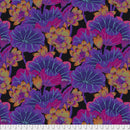 Lake Blossoms GP93.BLAC Black by Kaffe Fassett for Free Spirit