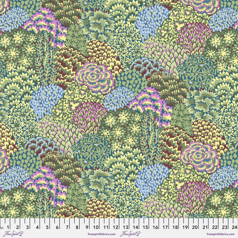 Large Oriental Trees PWGP198.STONE by Kaffe Fassett for Free Spirit